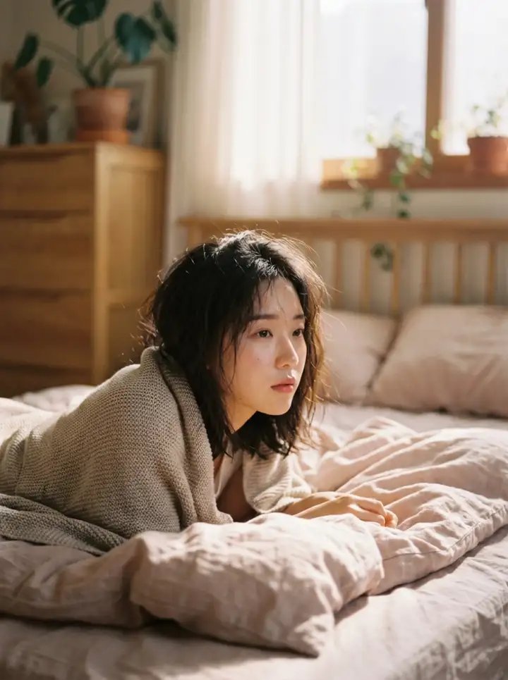 iPhone随手拍:校服女生宿舍下铺的真实午后 AI image prompt result