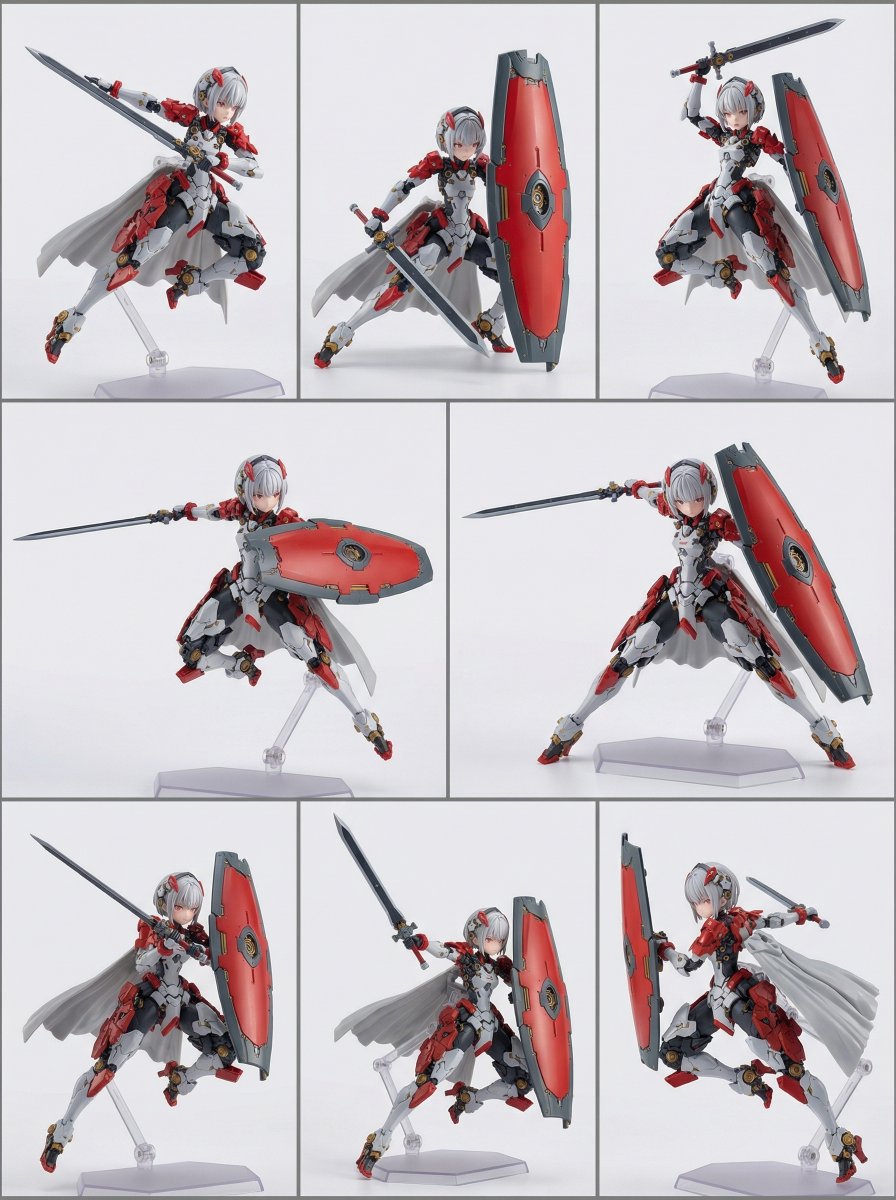 原创角色化身高精度手办多姿态展示 AI image prompt example
