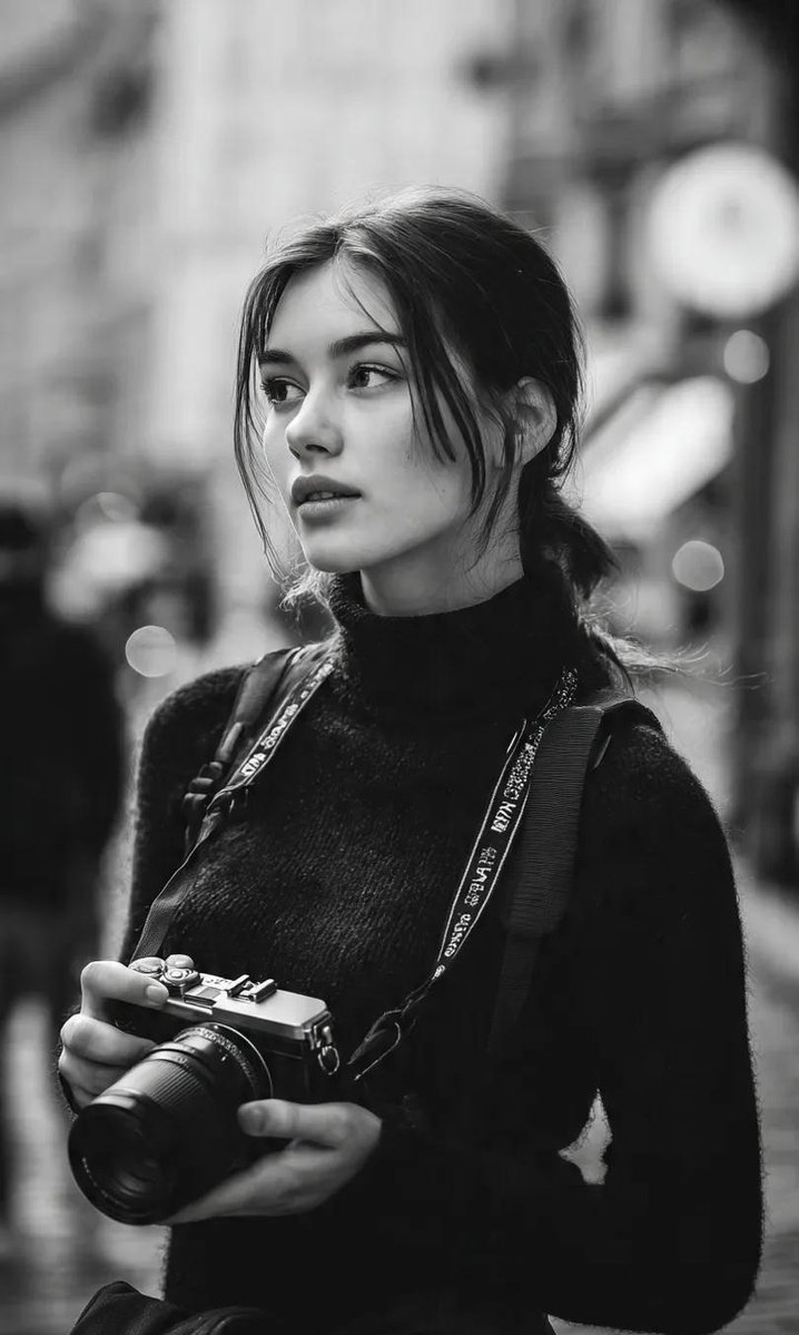 Photographer street monochrome portrait: GPT Image 2 prompt AI image prompt result