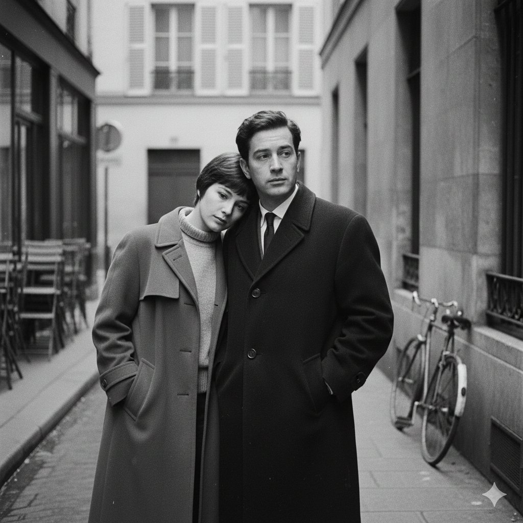 French New Wave couple: GPT Image 2 prompt AI image prompt result
