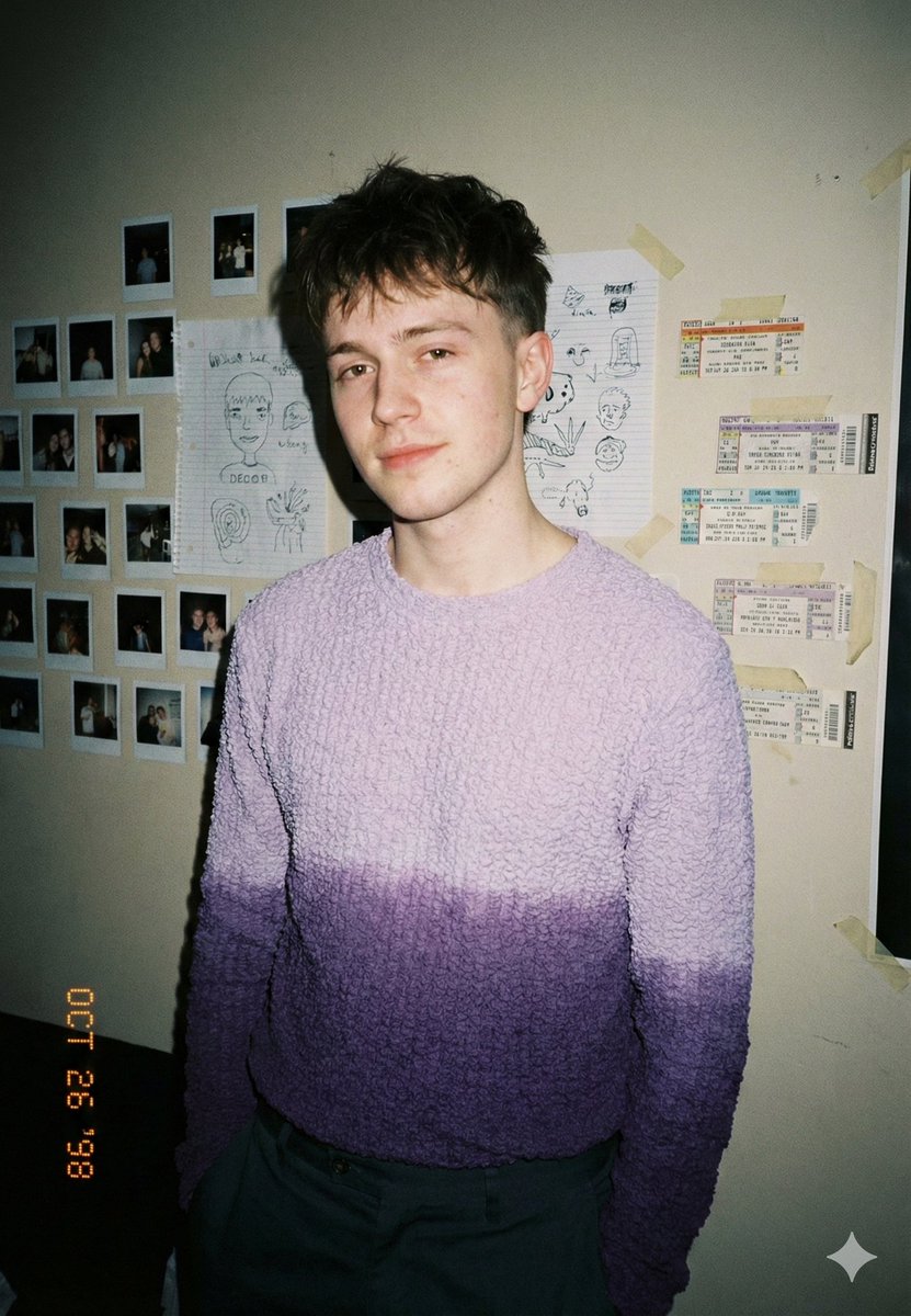 Lavender knit indie shot: GPT Image 2 prompt AI image prompt result