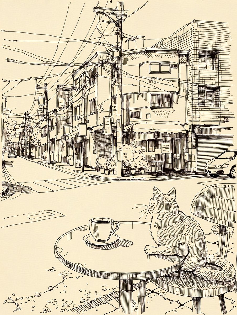 纸上画作与现实场景完美融合 AI image prompt result