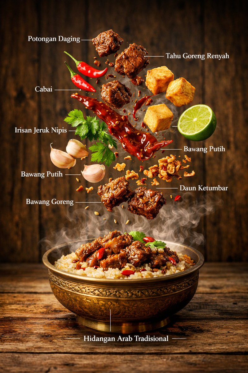 克什米尔羊肉盛宴微距信息图 AI image prompt result