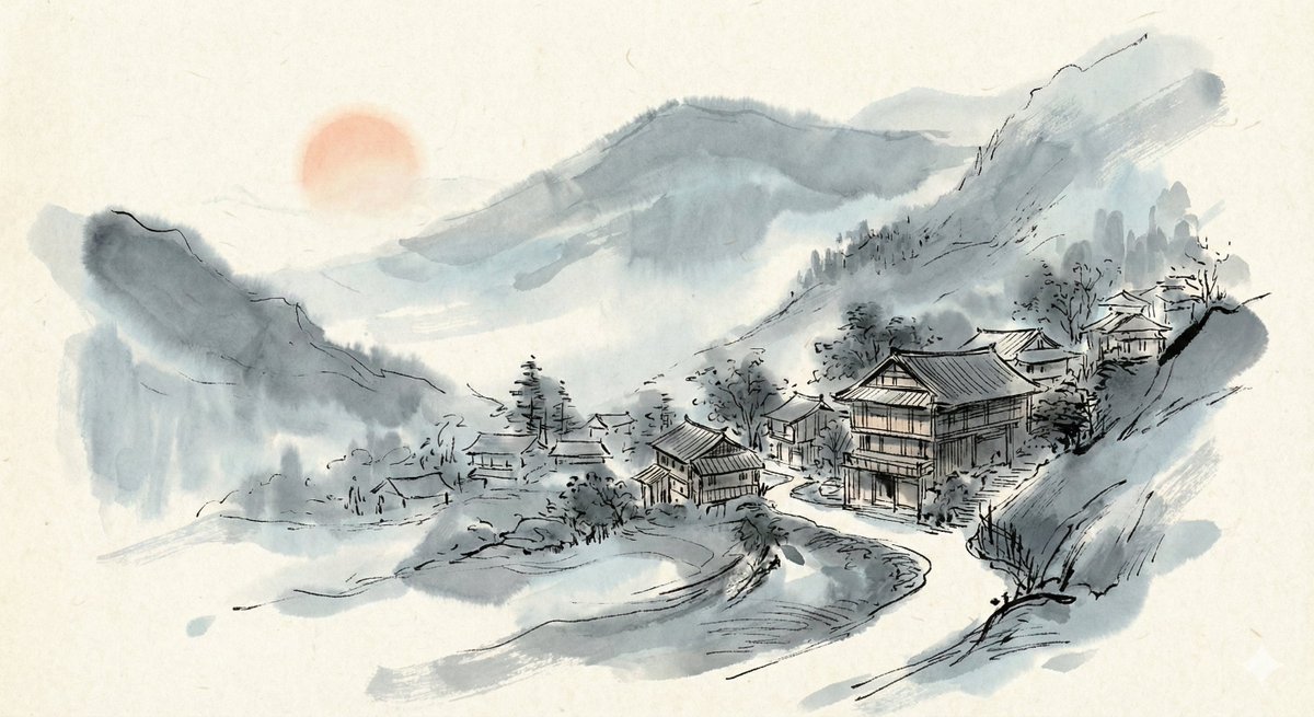写意雄鹤:现代水墨的灵动之姿 AI image prompt result