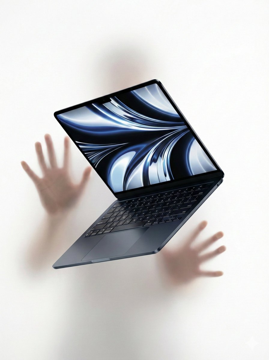 空灵白境悬浮的高端产品摄影 AI image prompt example