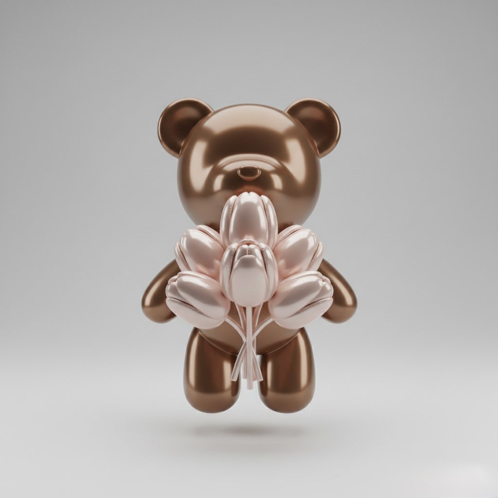 高级潮玩质感3D渲染 AI image prompt result