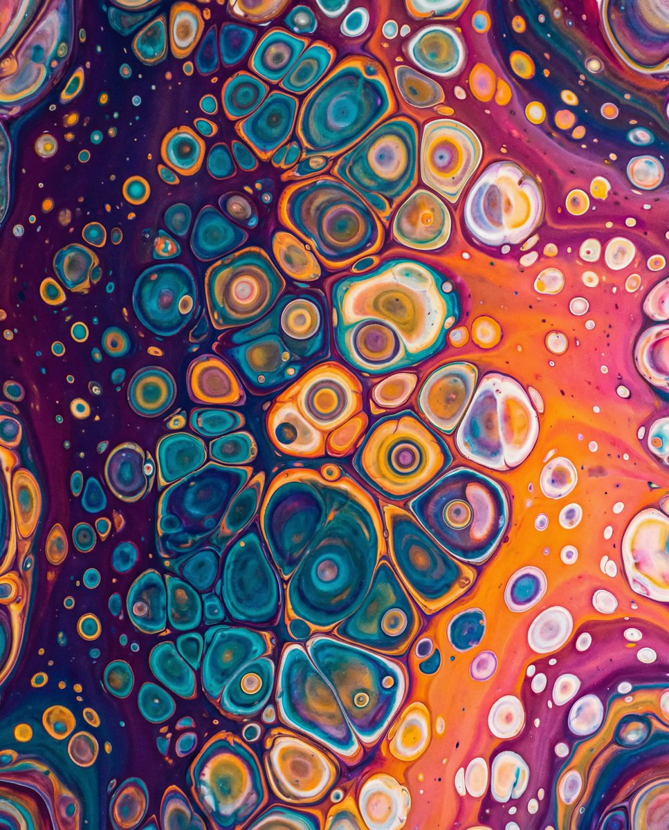 绚烂流体艺术微观世界 AI image prompt example