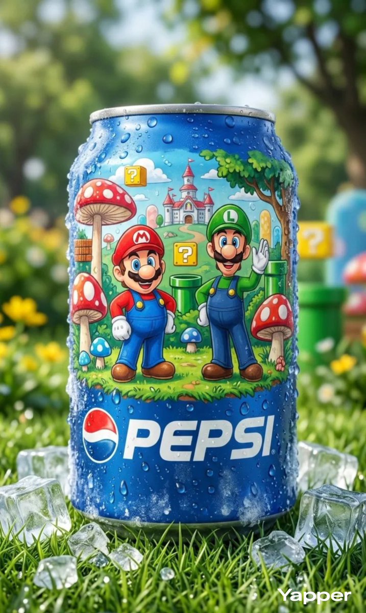 Mario Pepsi can ad: GPT Image 2 prompt AI image prompt result