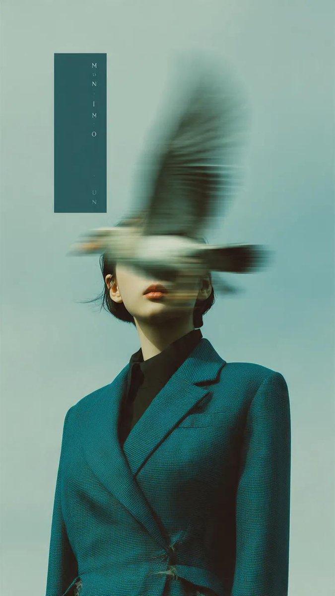 Bird blur teal magazine cover: GPT Image 2 prompt AI image prompt result