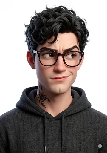Curly hoodie smirk Pixar: GPT Image 2 prompt AI image prompt result