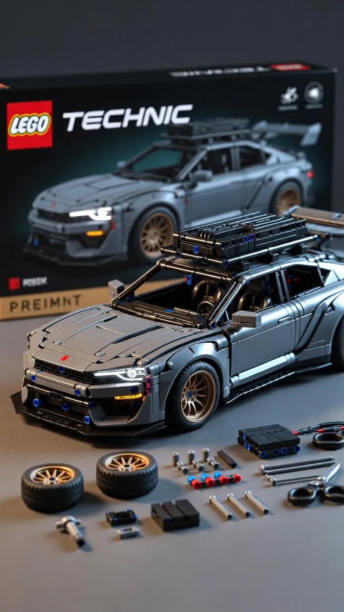 LEGO Technic real car twin: GPT Image 2 prompt AI image prompt result