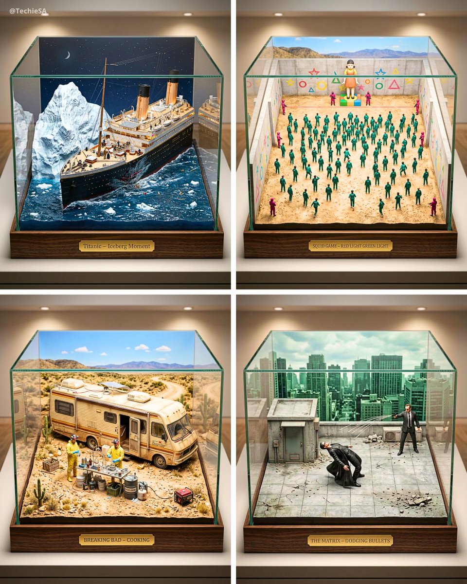Movie iconic-scene diorama: GPT Image 2 prompt AI image prompt result