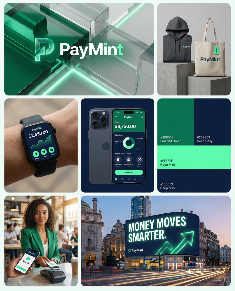 Fintech dynamic brand grid: GPT Image 2 prompt AI image prompt result