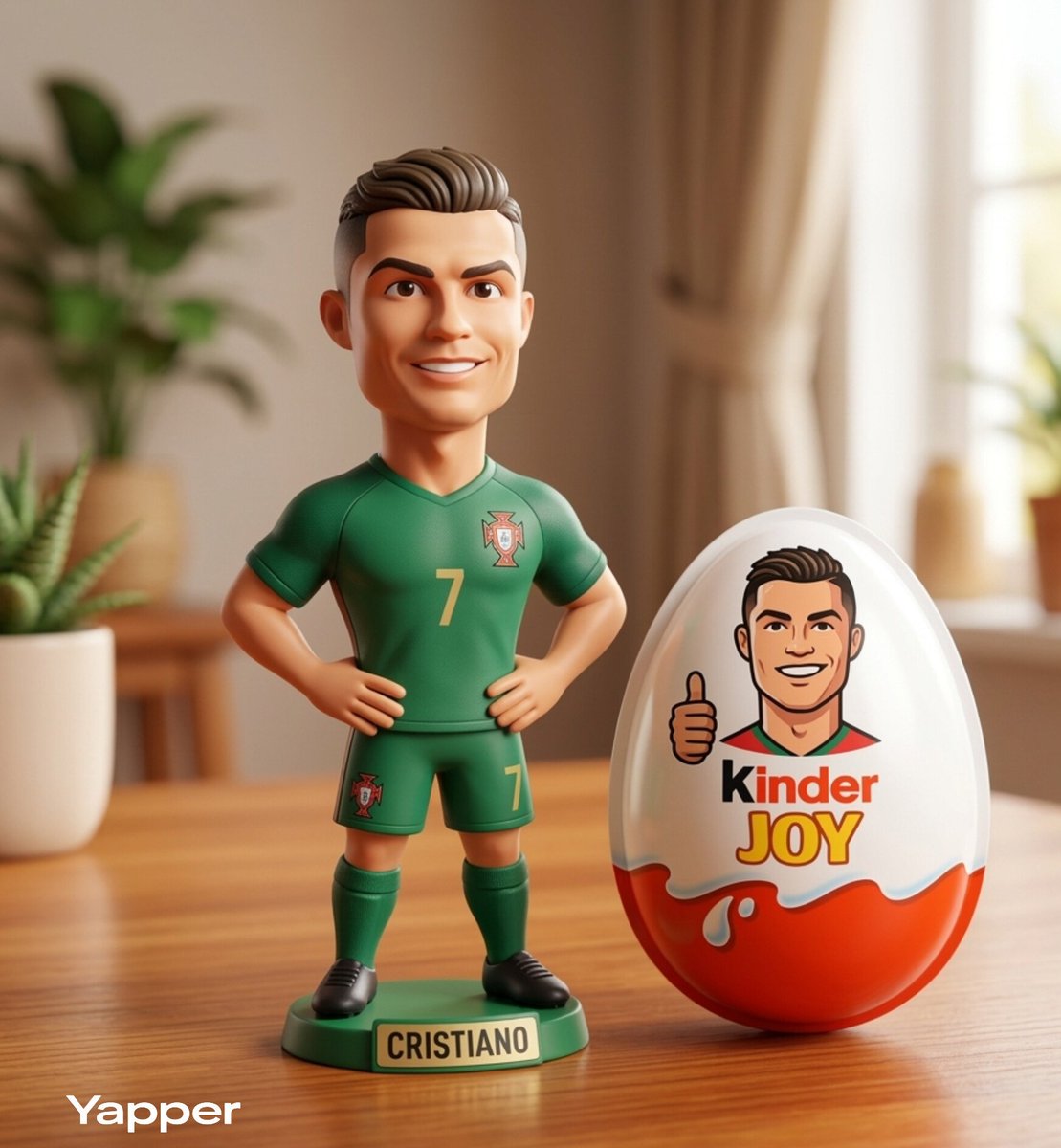 Ronaldo Kinder Joy figurine: GPT Image 2 prompt AI image prompt result