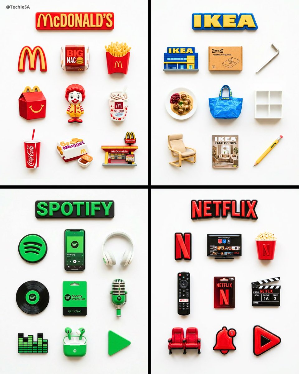 Brand resin magnet flatlay: GPT Image 2 prompt AI image prompt result