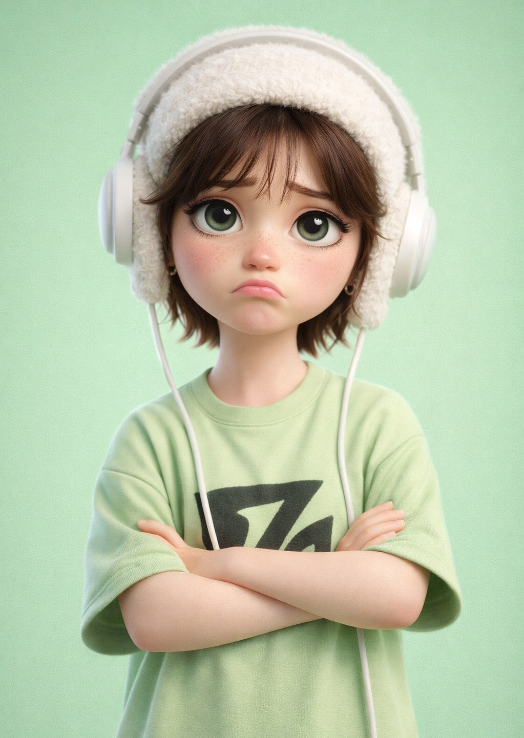 3D Cartoon Character — Stylized Portrait AI image prompt example