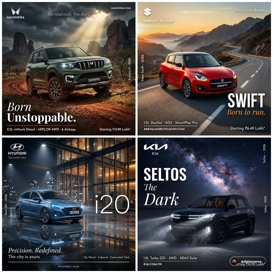 Hyper-real automotive poster: GPT Image 2 prompt AI image prompt result