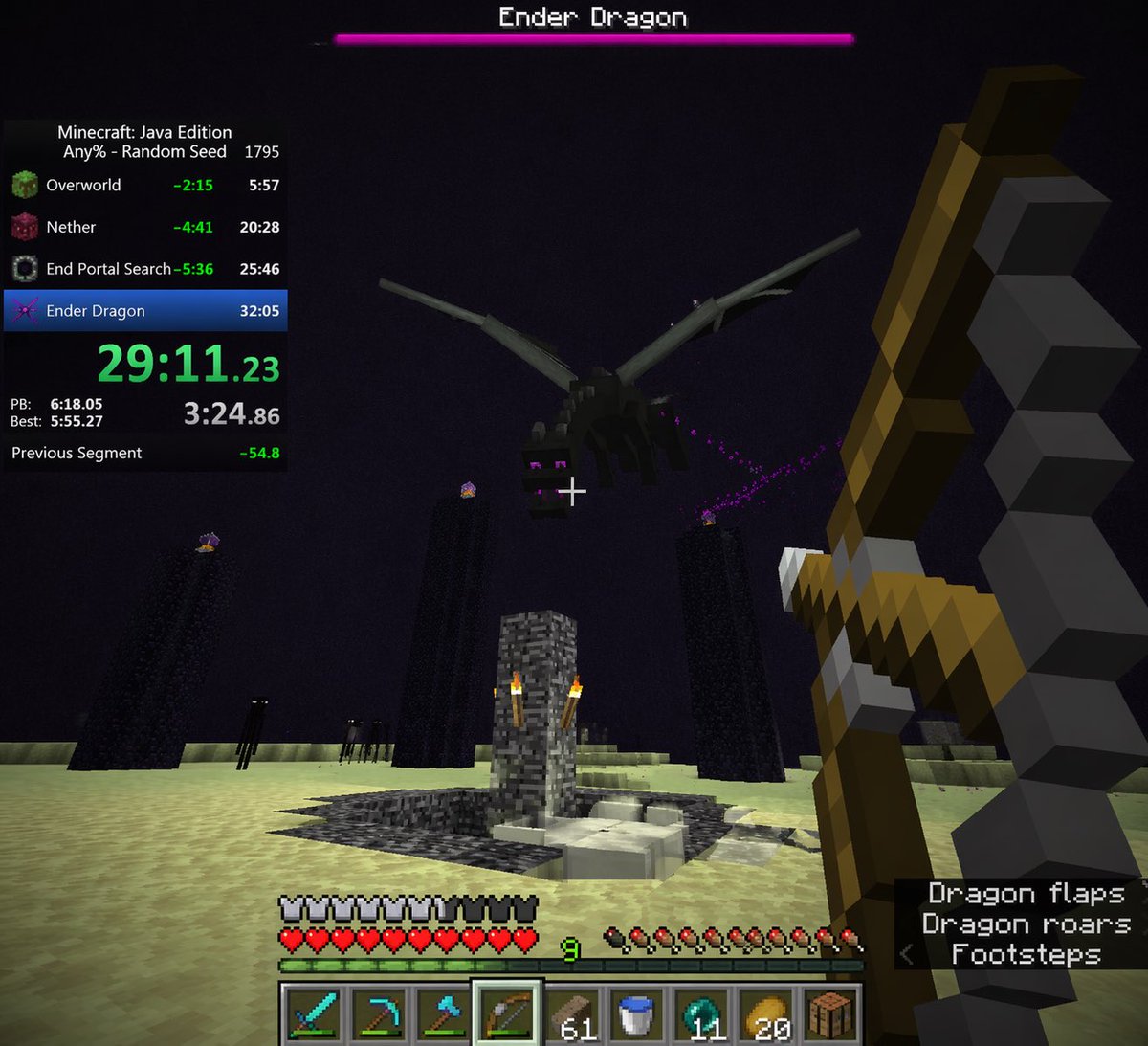 Voxel Speedrun HUD 截图 AI image prompt example