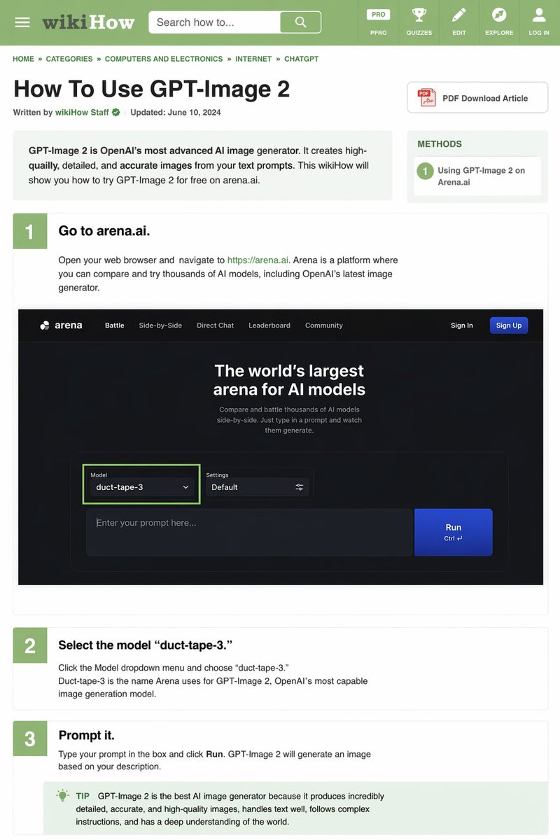 wikiHow 文章模拟 AI image prompt result