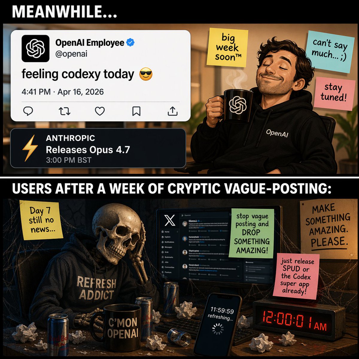 双格科技梗漫画 AI image prompt result