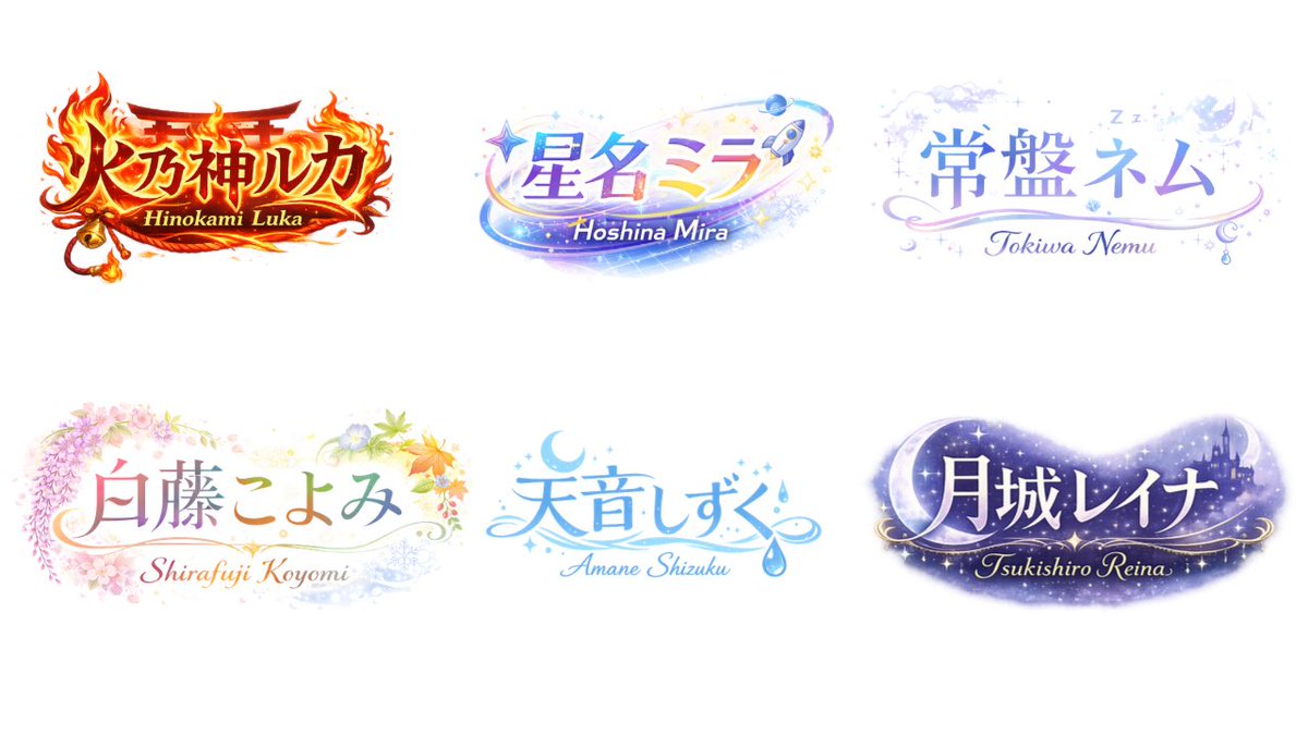 VTuber Logo 概念网格 AI image prompt example
