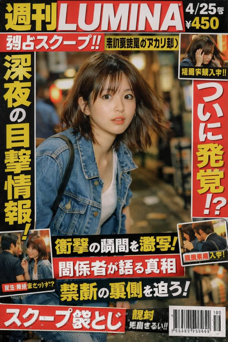 日本小报杂志封面 AI image prompt result