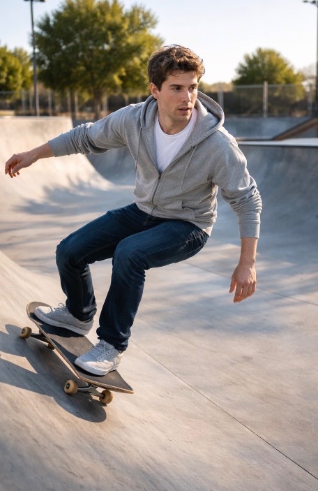 Sam Altman 滑板测试提示词 AI image prompt result