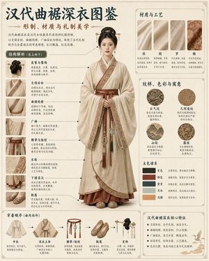 Song Dynasty Hanfu Infographic Guide AI image prompt result