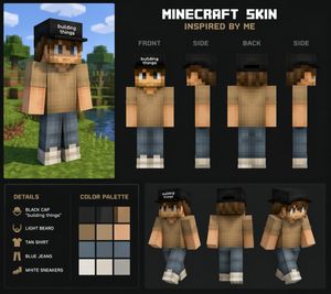 Personalized Minecraft Skin Prompt AI image prompt result