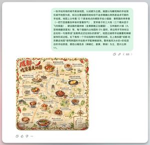 成都手绘美食地图 UI AI image prompt result