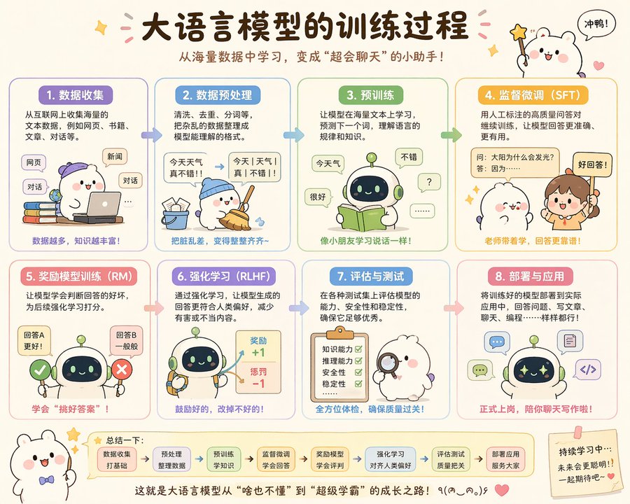萌系大模型训练图解 AI image prompt example