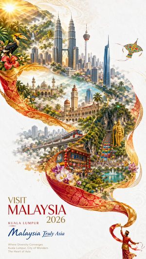 2026 年马来西亚旅游海报 AI image prompt result