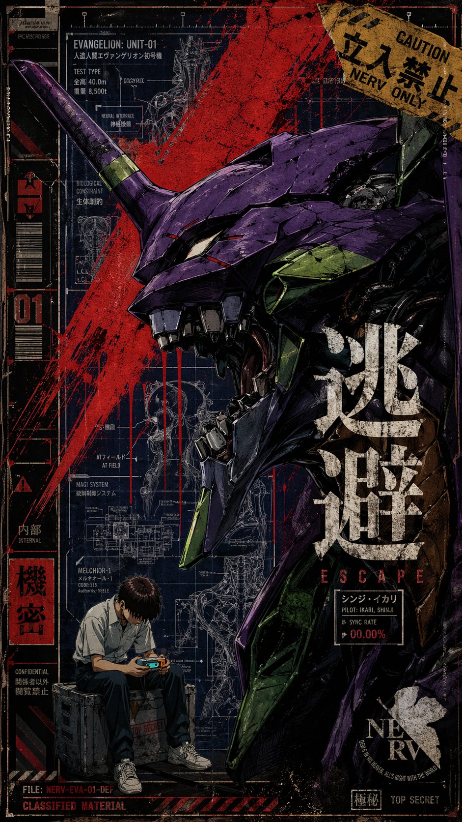 暗黑漫画风怪物海报 AI image prompt result