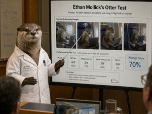 水獭科学家演示文稿 Slides AI image prompt result