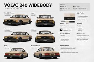 宽体 Volvo 240 规格项目 AI image prompt result