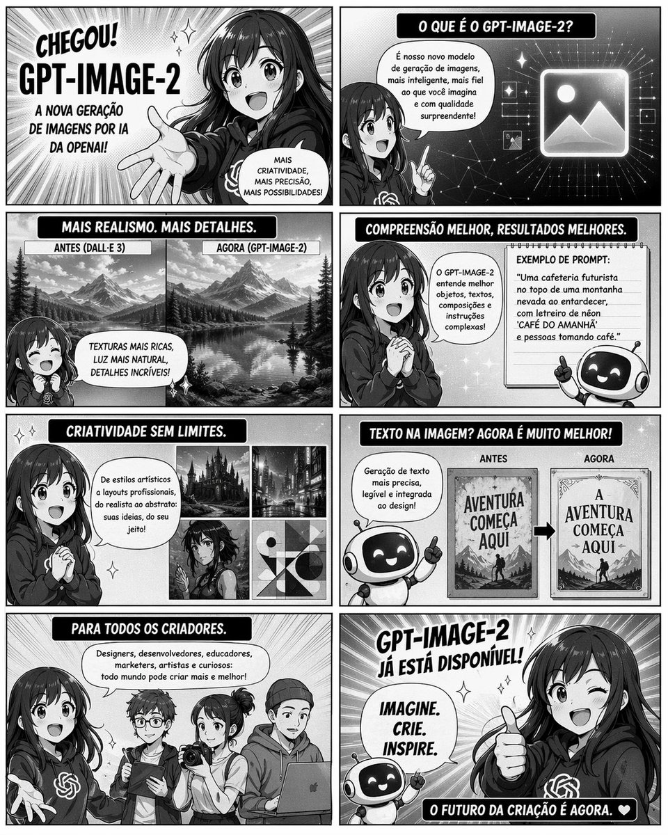 8-Panel GPT-Image-2 Manga Promo AI image prompt example
