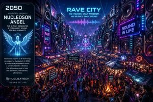 未来赛博朋克音乐市场 AI image prompt result