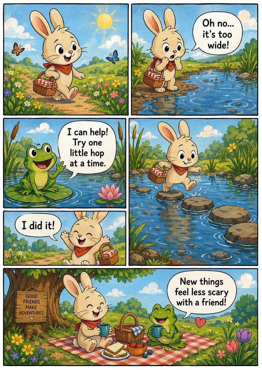 Indie Comic Book Page AI image prompt example