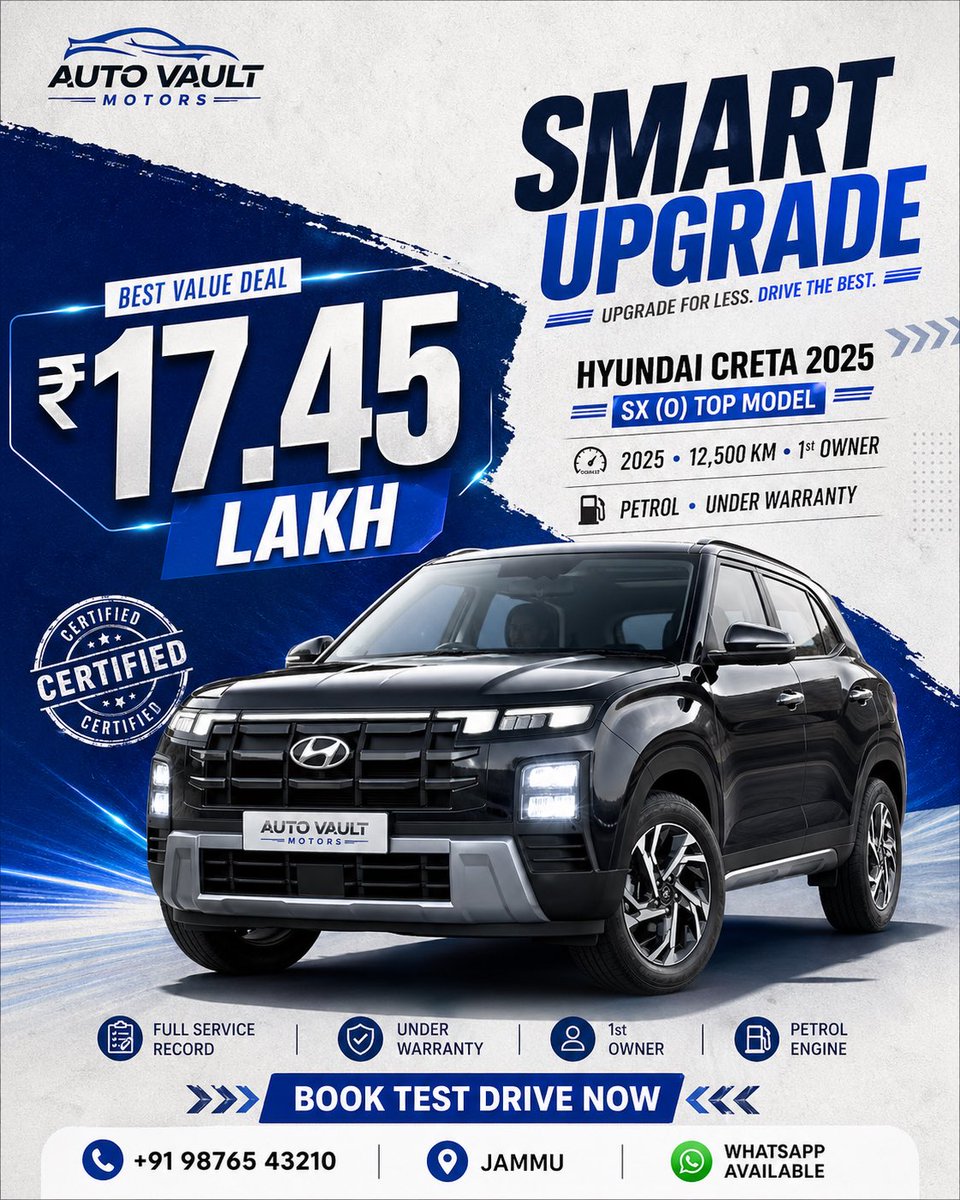 Hyundai Creta resale ad collage: GPT Image 2 prompt AI image prompt result