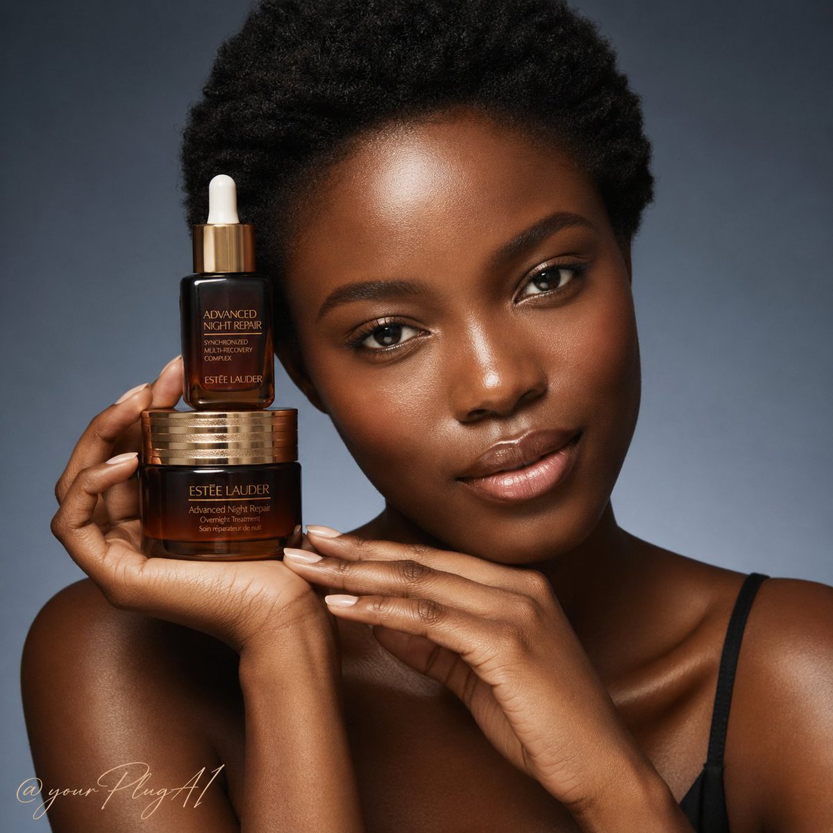 Luxury skincare campaign portrait: GPT Image 2 prompt AI image prompt result