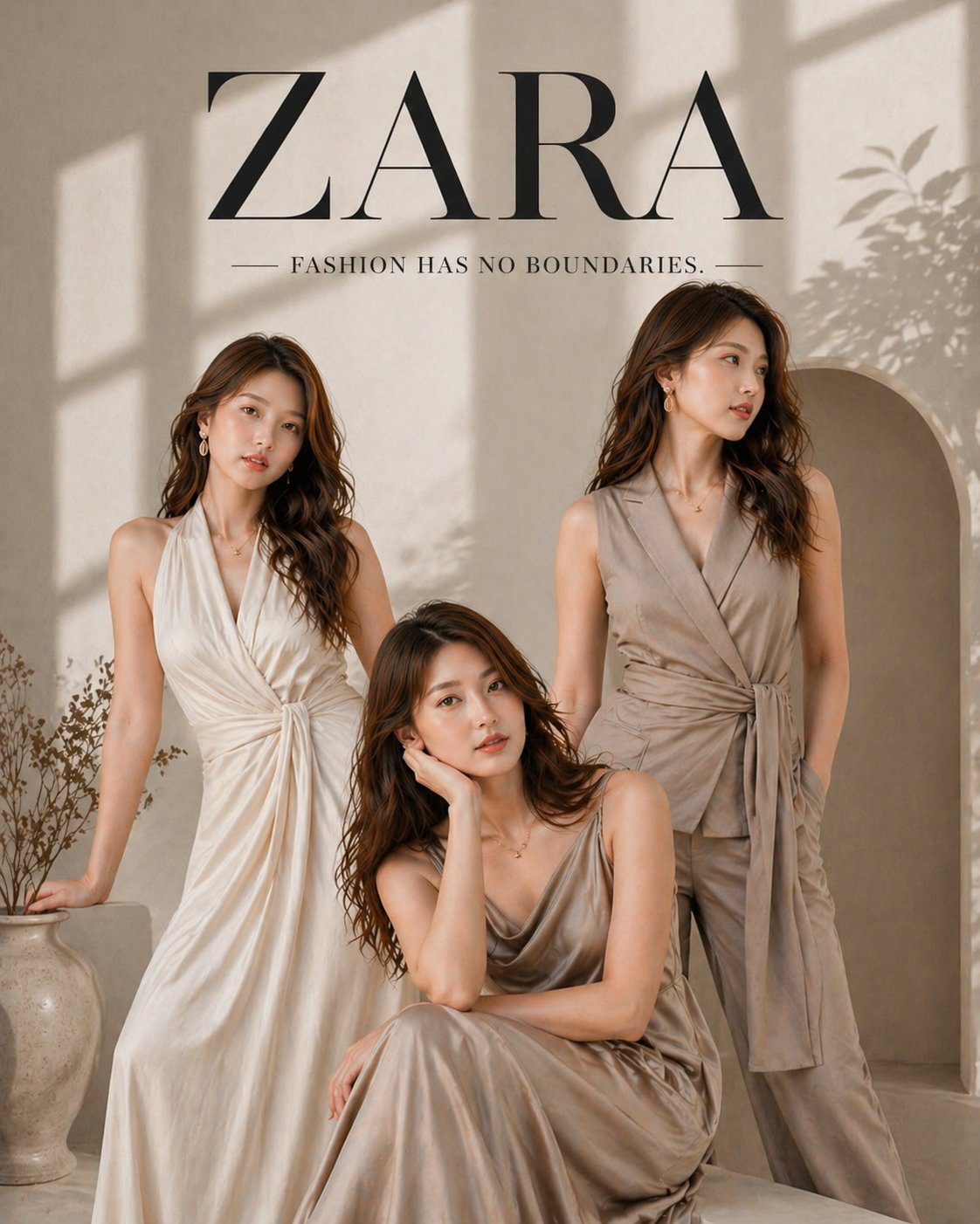 Zara-style triple-pose editorial: GPT Image 2 prompt AI image prompt result