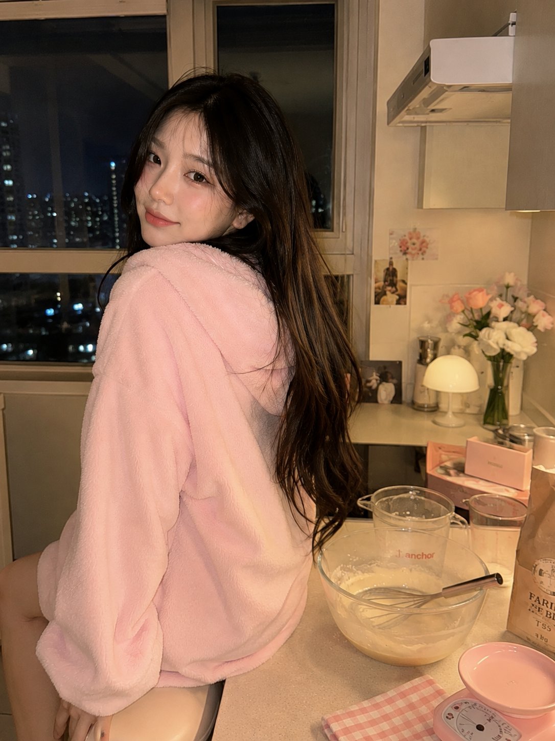 Cozy Korean kitchen night portrait: GPT Image 2 prompt AI image prompt result