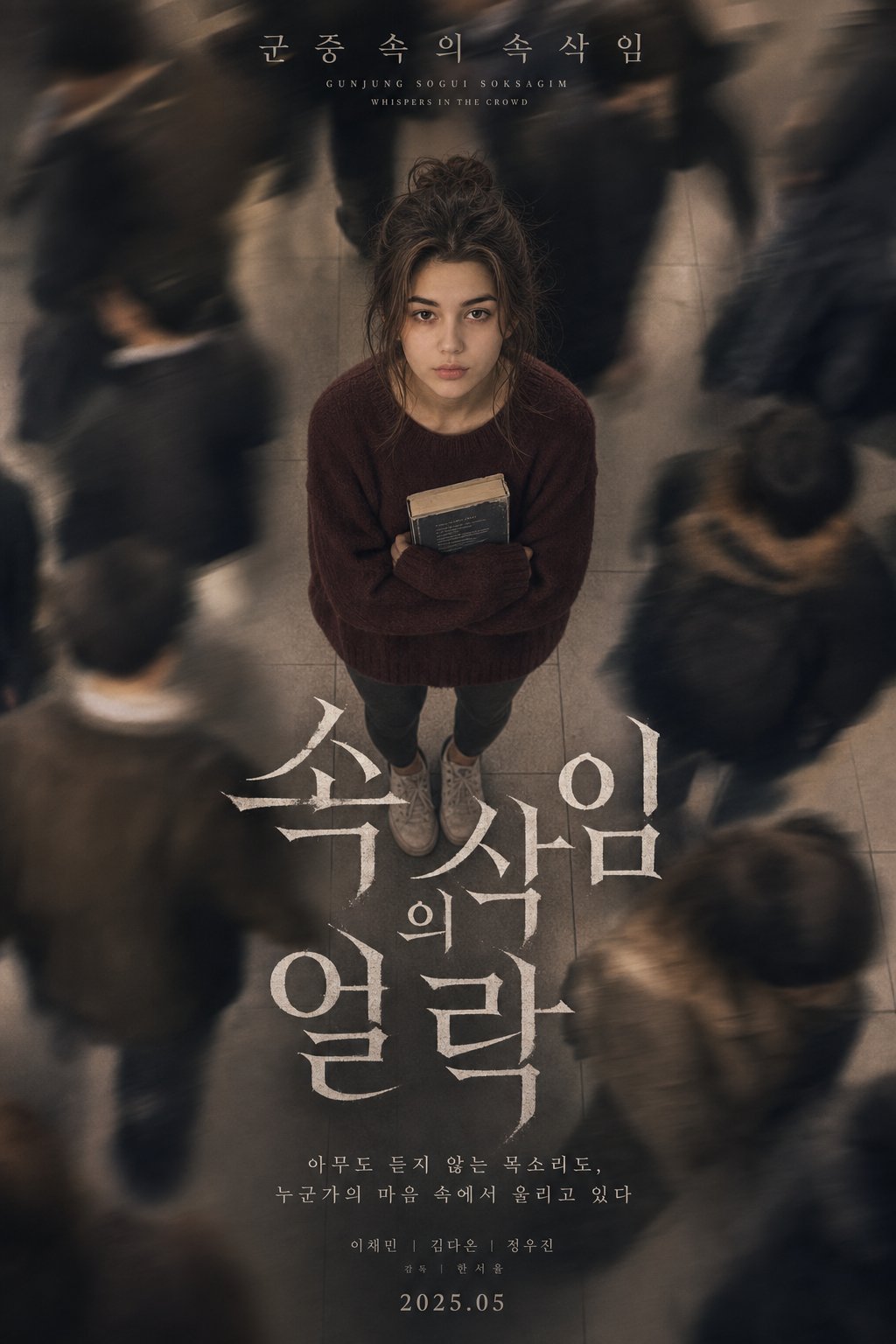 Korean K-drama subway crowd poster portrait: GPT Image 2 prompt AI image prompt result