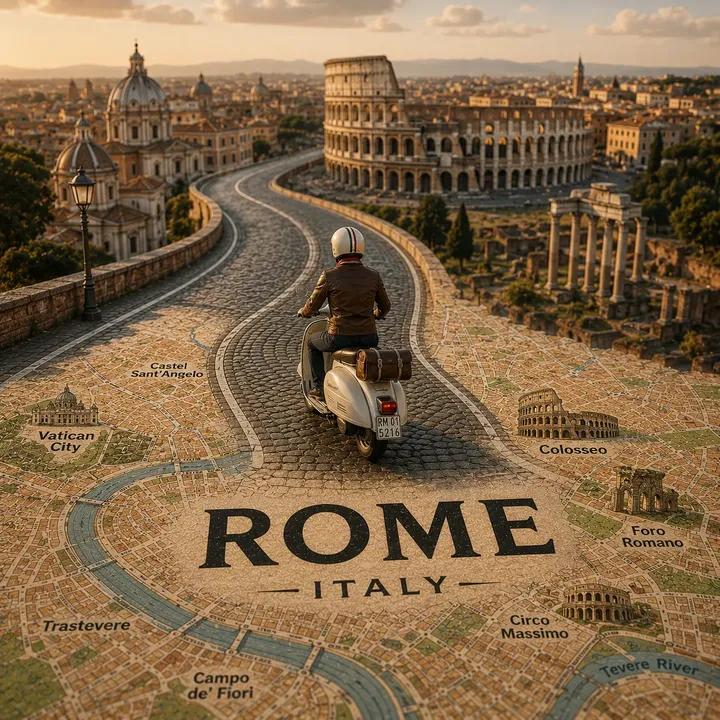 Tilt-shift city map travel poster: GPT Image 2 prompt AI image prompt result