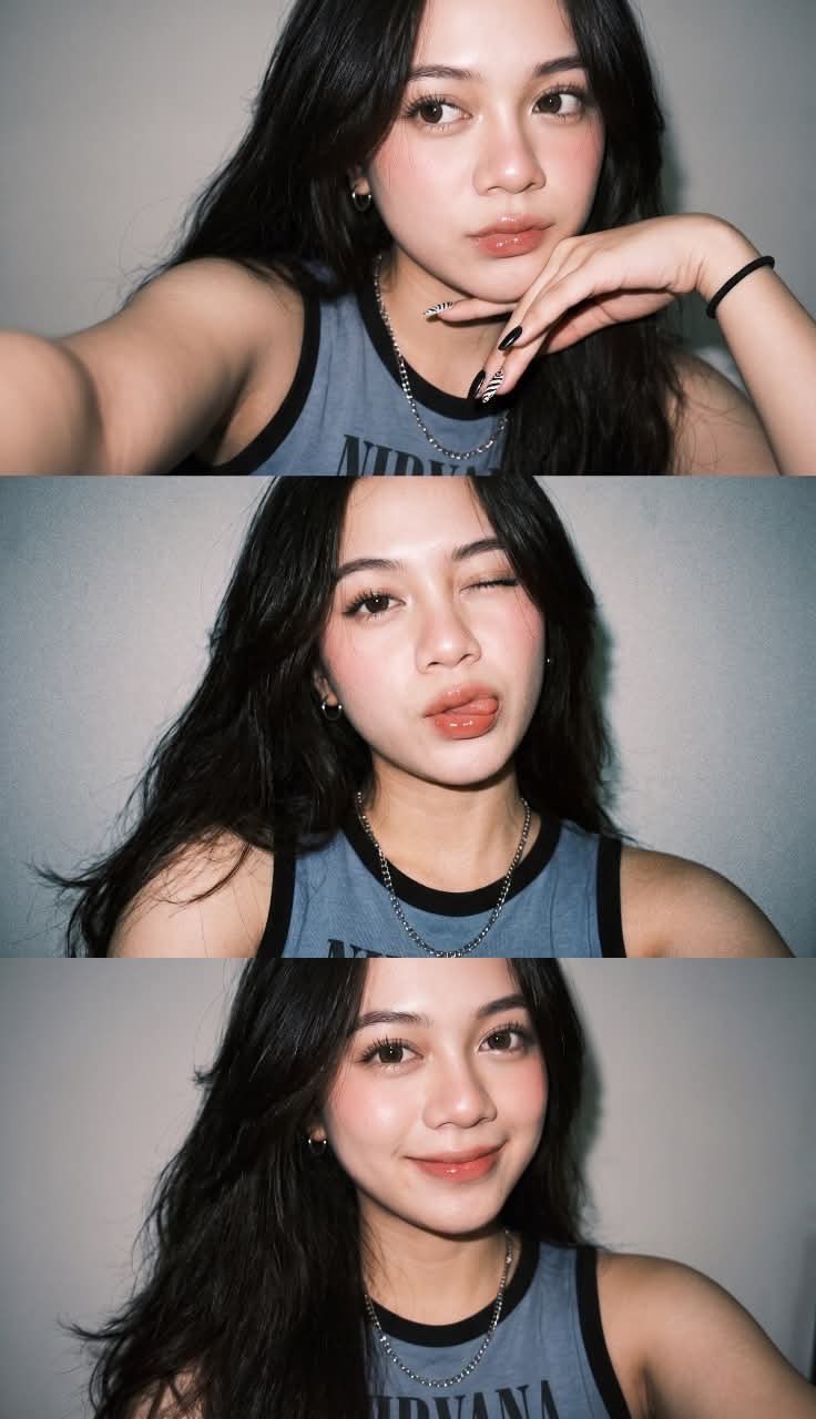 Gen Z flash selfie collage: GPT Image 2 prompt AI image prompt result