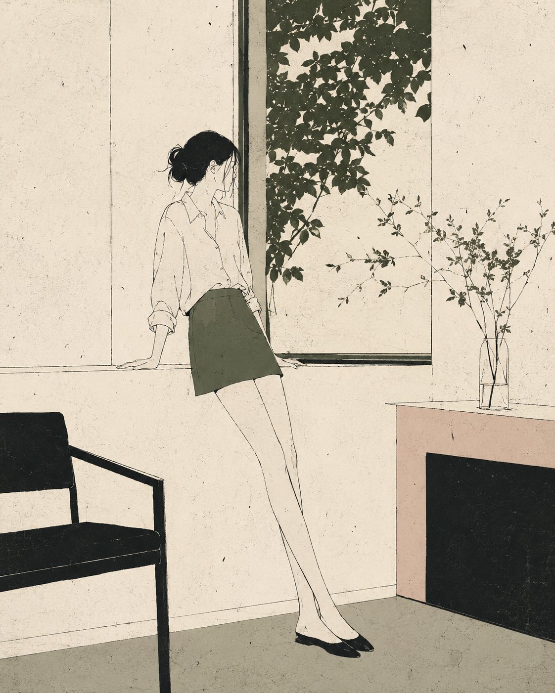Minimalist Nordic editorial illustration: GPT Image 2 prompt AI image prompt result