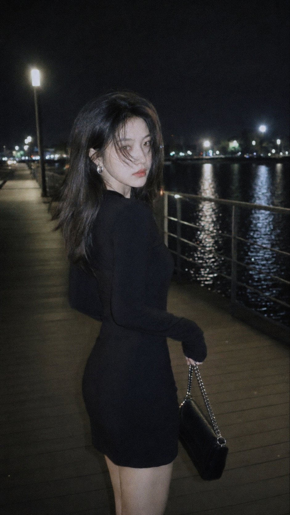 Night CCD-style city street portrait: GPT Image 2 prompt AI image prompt result