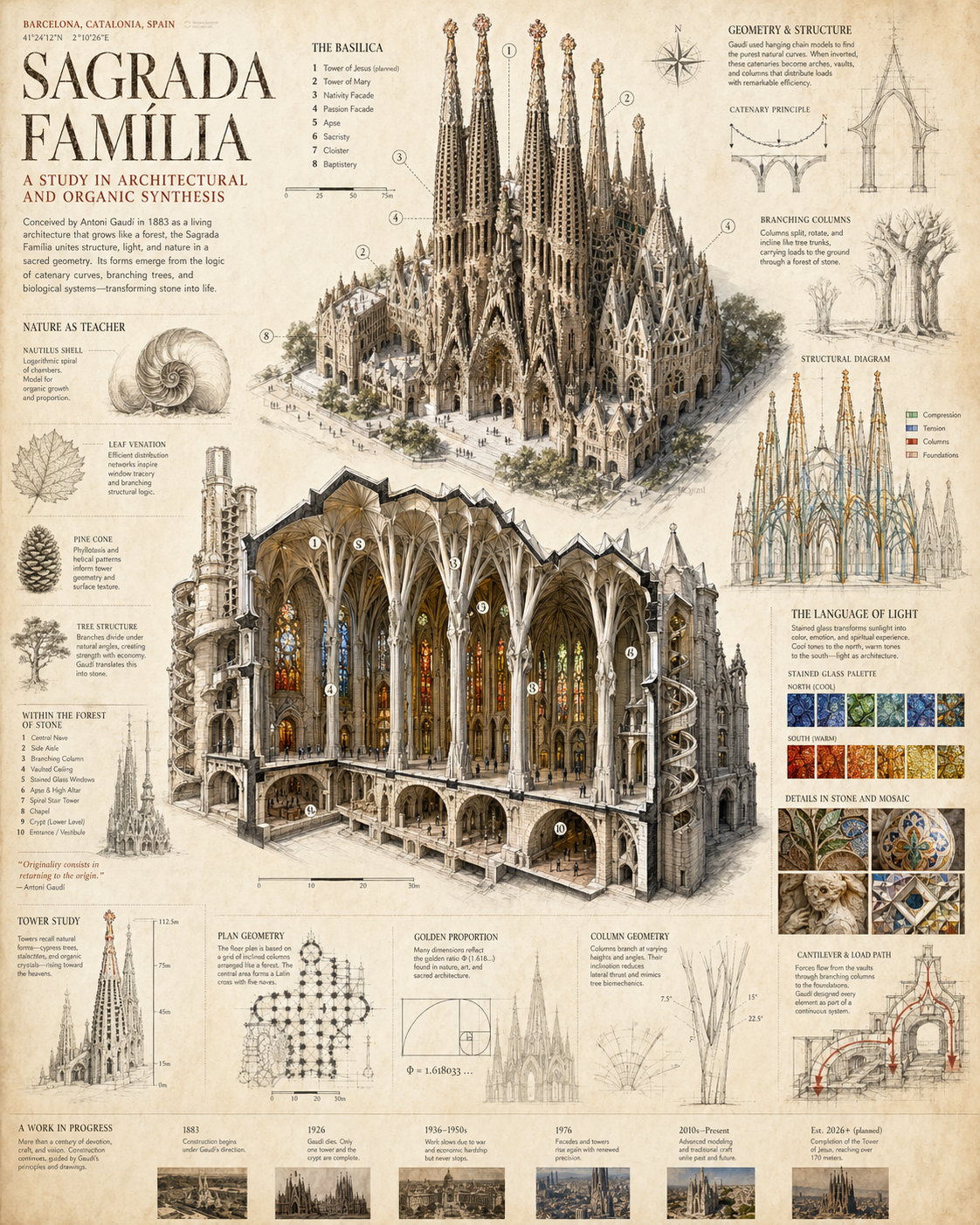 A sophisticated, high-fidelity educational infographic in the classic National … AI image prompt example