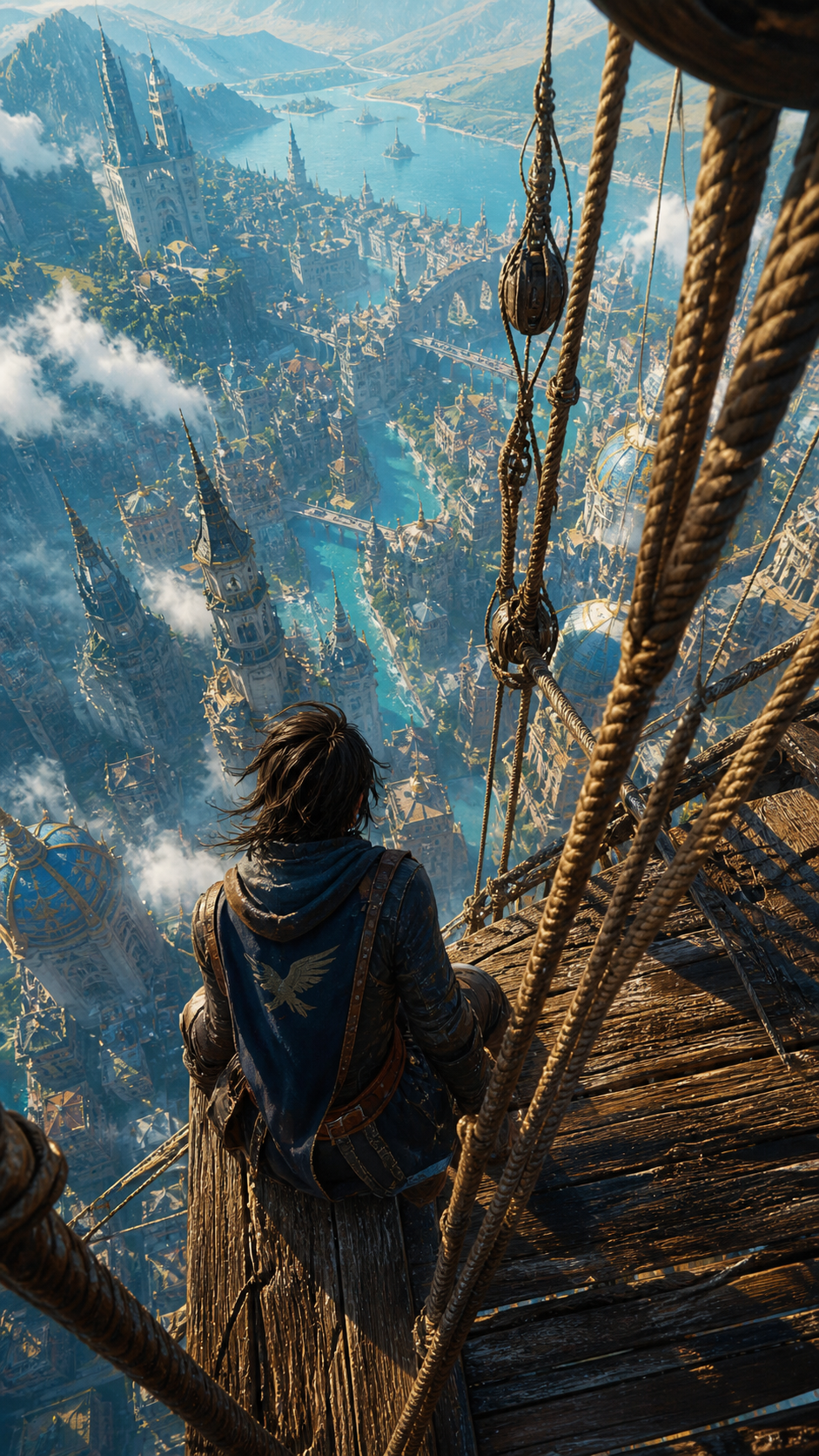 A breathtaking, highly detailed digital painting in a cinematic AAA video game … AI image prompt example