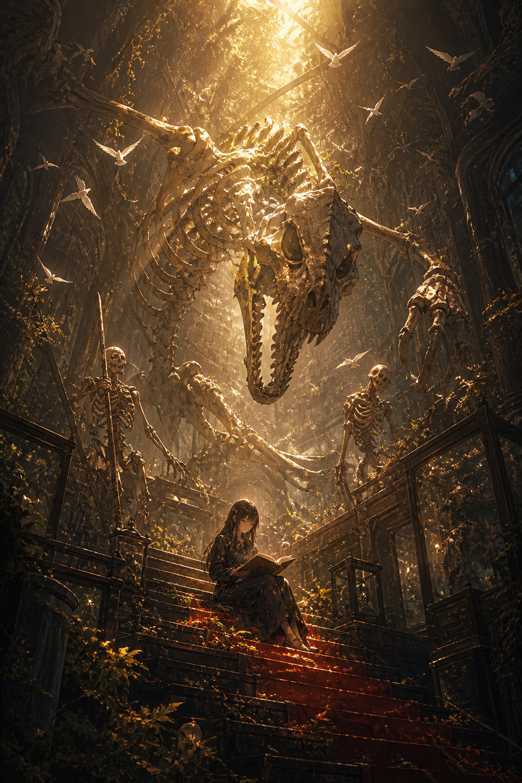 A breathtaking anime-style painterly illustration, expressive concept art with … AI image prompt example
